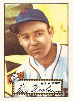 1983 Topps 1952 Reprint Series #75 Wes Westrum Front