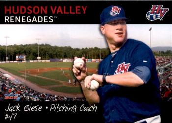 2011 Choice Hudson Valley Renegades #31 Jack Giese Front