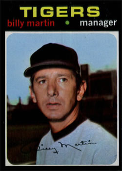 1971 Topps #208 Billy Martin Front