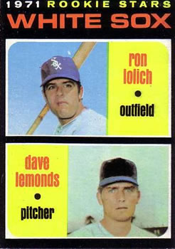 1971 Topps #458 White Sox 1971 Rookie Stars (Ron Lolich / Dave Lemonds) Front