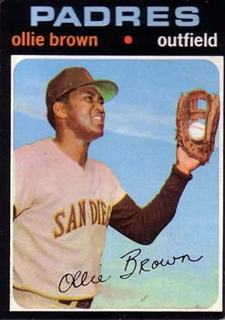1971 Topps #505 Ollie Brown Front