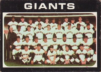 1971 Topps #563 San Francisco Giants Front
