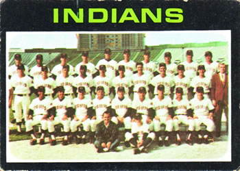 1971 Topps #584 Cleveland Indians Front