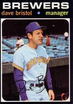 1971 Topps #637 Dave Bristol Front