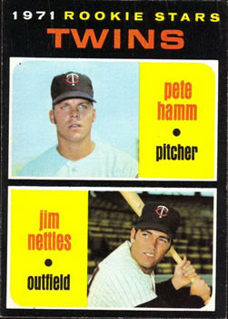 1971 Topps #74 Twins 1971 Rookie Stars (Pete Hamm / Jim Nettles) Front