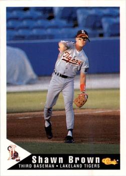 1994 Classic Best Lakeland Tigers #3 Shawn Brown Front