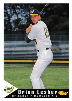 1994 Classic Best Modesto A's #18 Brian Lesher Front
