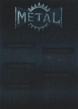 1996 Metal Universe #250 Checklist Front