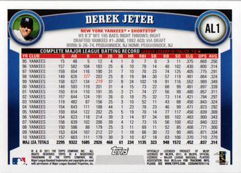 2011 Topps American League All-Stars #AL1 Derek Jeter Back