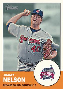 2012 Topps Heritage Minor League #124 Jimmy Nelson Front