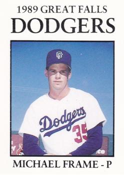1989 Sport Pro Great Falls Dodgers #2 Michael Frame Front