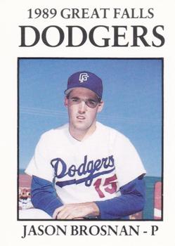 1989 Sport Pro Great Falls Dodgers #10 Jason Brosnan Front