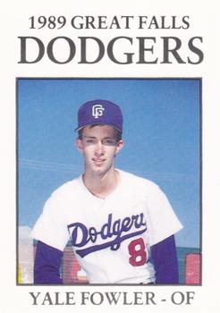 1989 Sport Pro Great Falls Dodgers #13 Yale Fowler Front
