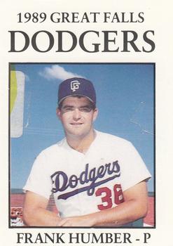1989 Sport Pro Great Falls Dodgers #21 Frank Humber Front