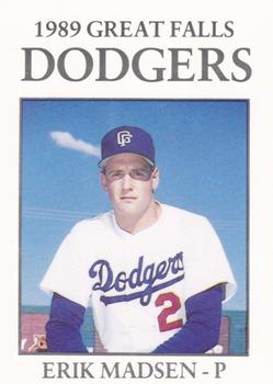 1989 Sport Pro Great Falls Dodgers #24 Erik Madsen Front