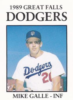 1989 Sport Pro Great Falls Dodgers #28 Mike Galle Front