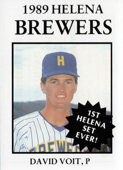 1989 Sport Pro Helena Brewers #12 David Voit Front