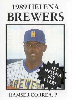 1989 Sport Pro Helena Brewers #15 Ramser Correa Front