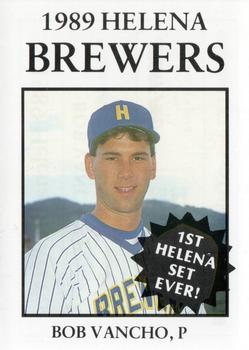 1989 Sport Pro Helena Brewers #18 Bob Vancho Front