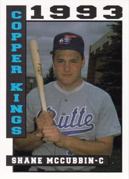 1993 Sport Pro Butte Copper Kings #6 Shane McCubbin Front