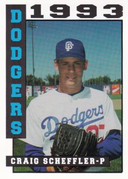 1993 Sport Pro Great Falls Dodgers #9 Craig Scheffler Front
