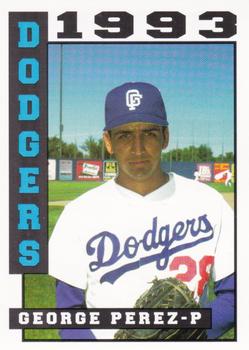 1993 Sport Pro Great Falls Dodgers #13 George Perez Front