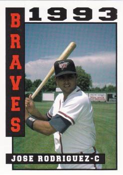 1993 Sport Pro Idaho Falls Braves #17 Jose Rodriquez Front
