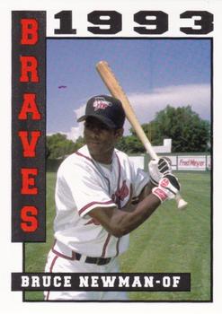 1993 Sport Pro Idaho Falls Braves #19 Bruce Newman Front