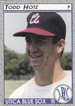 1990 Pucko Utica Blue Sox #19 Todd Hotz Front