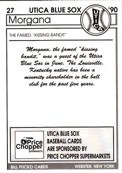 1990 Pucko Utica Blue Sox #27 Morgana Back