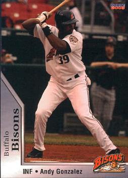 2008 Choice Buffalo Bisons #09 Andy Gonzalez Front