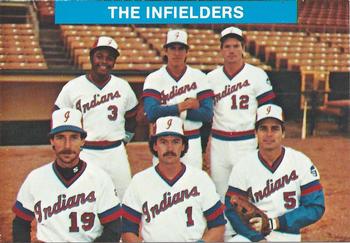1984 Indianapolis Indians #26 The Infielders - Razor Shines / Rene Gonzales / Ron Johnson/ Mike Gates/ Gene Glynn/ Brad Mills Front