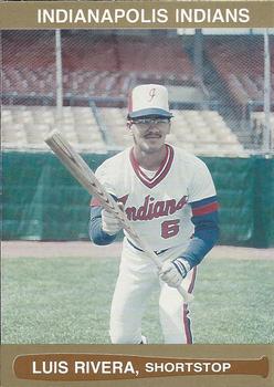 1986 Indianapolis Indians #28 Luis Rivera Front