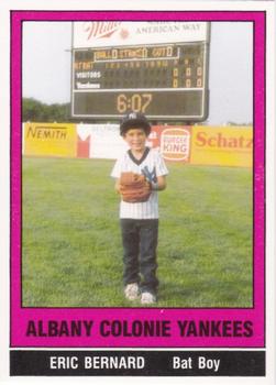 1986 TCMA Albany-Colonie Yankees #12 Eric Bernard Front