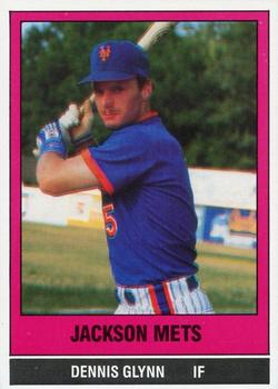 1986 TCMA Jackson Mets #14 Dennis Glynn Front