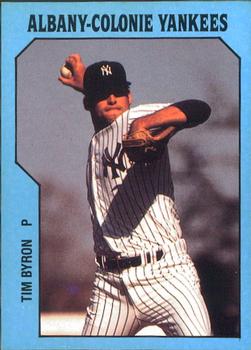 1985 TCMA Albany-Colonie Yankees #2 Tim Byron Front