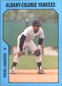 1985 TCMA Albany-Colonie Yankees #17 Rafael Landestoy Front