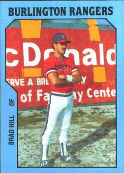 1985 TCMA Burlington Rangers #4 Brad Hill Front