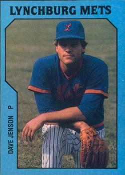 1985 TCMA Lynchburg Mets #8 Dave Jensen Front