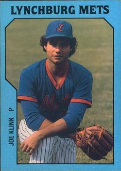 1985 TCMA Lynchburg Mets #13 Joe Klink Front