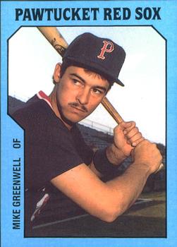 1985 TCMA Pawtucket Red Sox #4 Mike Greenwell Front