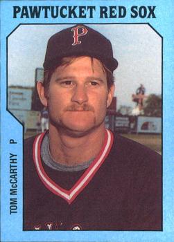 1985 TCMA Pawtucket Red Sox #17 Tom McCarthy Front