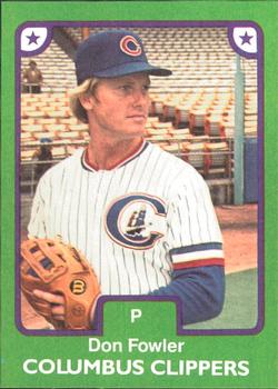 1984 TCMA Columbus Clippers #6 Don Fowler Front