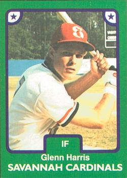1984 TCMA Savannah Cardinals #18 Glenn Harris Front