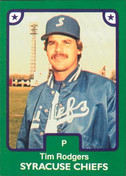 1984 TCMA Syracuse Chiefs #17 Tim Rodgers Front