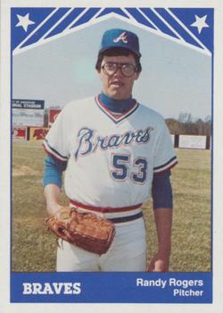 1983 TCMA Anderson Braves #15 Randy Rogers Front