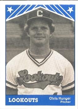 1983 TCMA Chattanooga Lookouts #3 Chris Hunger Front