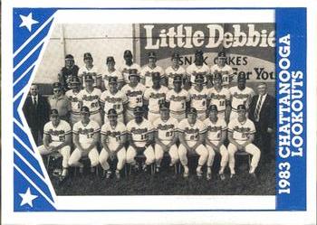 1983 TCMA Chattanooga Lookouts #28 Team Photo Front
