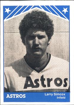1983 TCMA Columbus Astros #7 Larry Simcox Front
