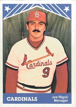 1983 TCMA Erie Cardinals #2 Joe Rigoli Front